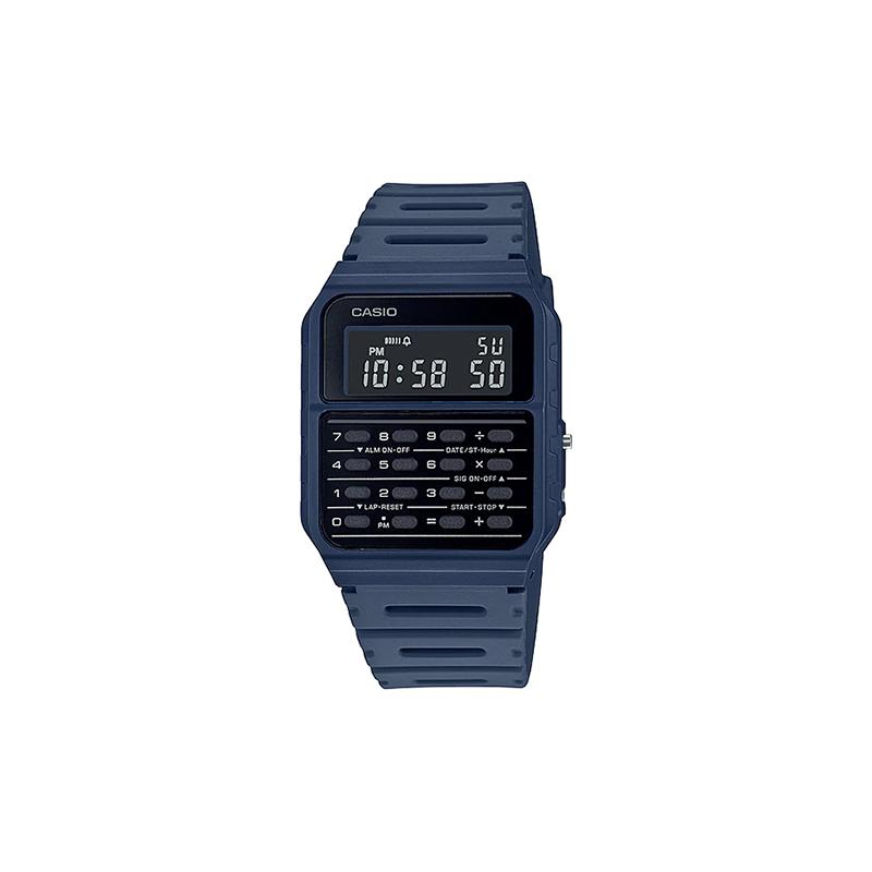 Casio Серия YOUTH - цифровой калькулятор, ретро-калькулятор, многофункциональный, кварцевый механизм, полимерный ремешок, японские и корейские часы, мужские CA-53WF-2B