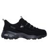 Skechers D'Lites Женские Черные Низкие Повседневные Туфли Кожаные Комфортные Простые Универсальные 150543-BBK