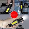 Portable LED Flashlight Zoom Focus Torch Lamp Rechargeable USB Lantern COB Built In Battery Q5 Waterproof Camping Lights