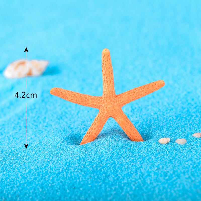 Colorful Five-Pointed Starfish Resin Fish Tank Starfish Landscaping Ornaments
