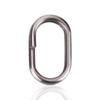 100Pcs Stainless Steel Oval Split Rings Swivel Snap Fishing Tackle Connector(9x15mm)