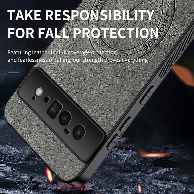 Pixel 6 For Magsafe Fashion Leather Shockproof Phone Cases For Google Pixel 6 Pro Magnetic Wireless Charging Cover Pixel 6A Case
