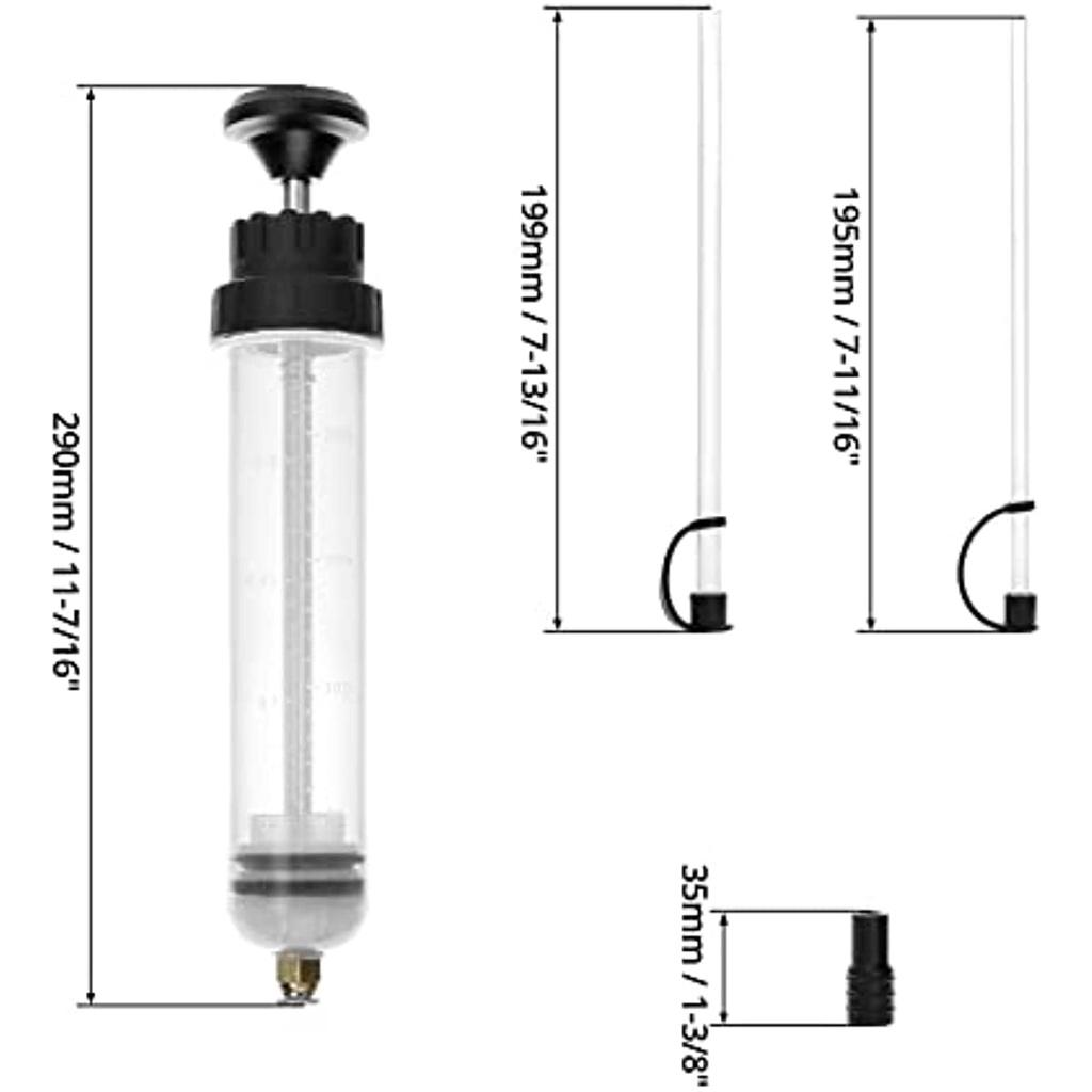 200 мл / 0,21 кварты. / 7 унций масляной присоски, шприц для замены автомобильного тормозного масла, трансмиссионное масло и экстрактор тормозной жидкости