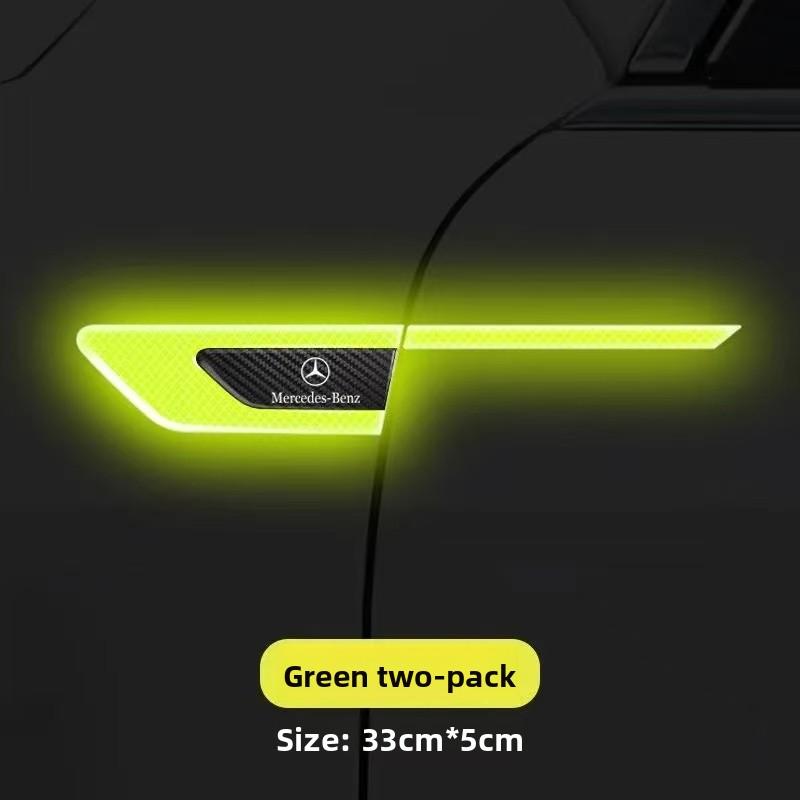 IXEA6 Car Side Reflective Sticker Anti-Collision Warning Decal Mercedes Benz C-Class E-Class GLA GLC GLE GLB G-Class Auto Accessories
