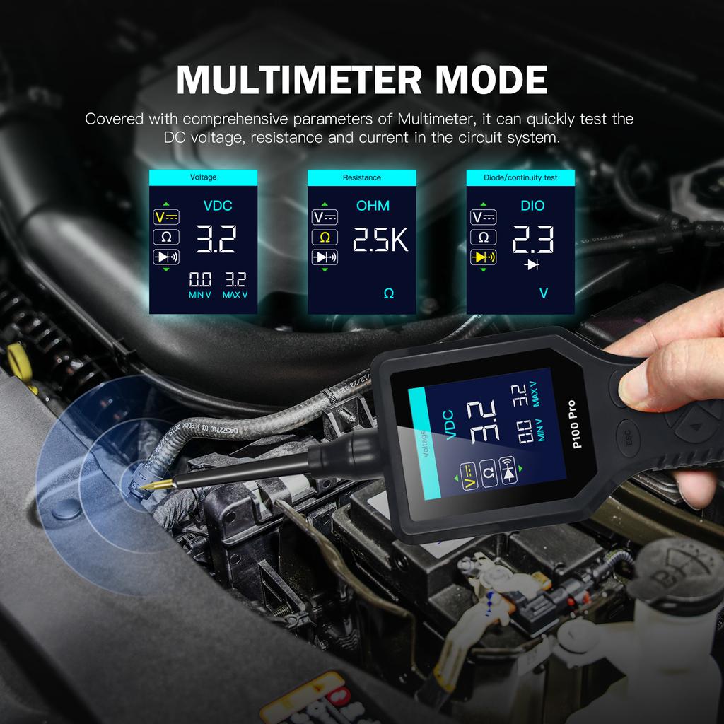 Pro 9-30V Автомобильный Контурный Диагностический Зонд 12В 24В Комплект Зондов для Автомобильных Цепей Цифровой Мультиметр Осциллограф Активация/Регулируемый 0-5В