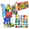 Hyack Transforming Robot Toy for Boys, Gift for Kids, Combines, Transforms, Numbers, Disassembles, Educational [Parallel Import]
