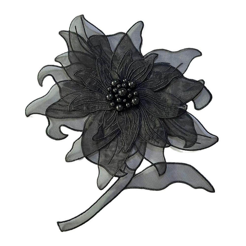 Ткань Ткань Цветочные Нашивки Многослойные Вышитые Нашивки Женская Одежда