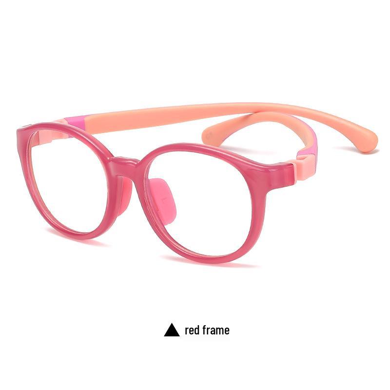 Детские силиконовые очки с защитой от скольжения: Модные оправы для очков, блокирующие синий свет 9109