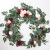 Artificial Flower Garlands for Table Runner Eucalyptus Sweetheart Table Centerpieces for Backdrop Boho Wedding Decoration