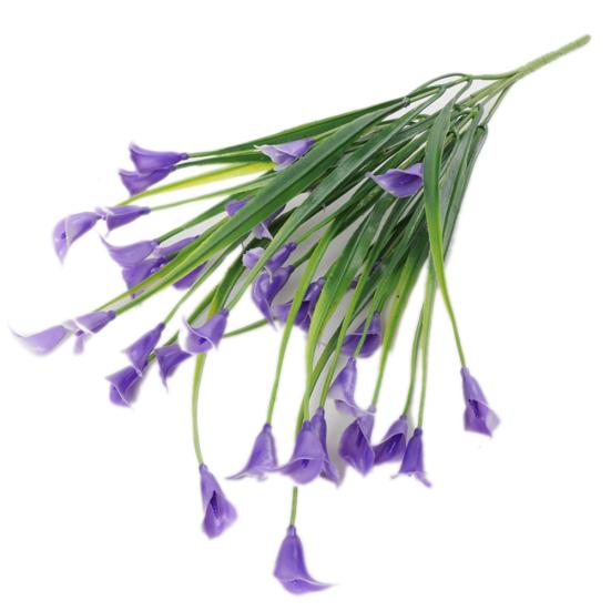 1 Bouquet 5 Branches Artificial Calla Lily Flower Wedding Table Plant Home Decor KTY