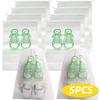 5pcs Shoes Storage Bag Portable Organizer Travel Shoes Bag Transparent Drawstring Shoe Clothes Dustproof Bags Waterproof Pocket