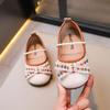 Милые детские балетки с мягкой подошвой, кожаные туфли для маленьких девочек, модные повседневные детские туфли для принцессы на плоской подошве с круглым носком, новые