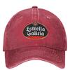 Кепка-тракер Estrella Galicia Испания Бейсболка Пиво Унисекс Мужская Дизайн Кепки для активного отдыха на природе Подарок Мода