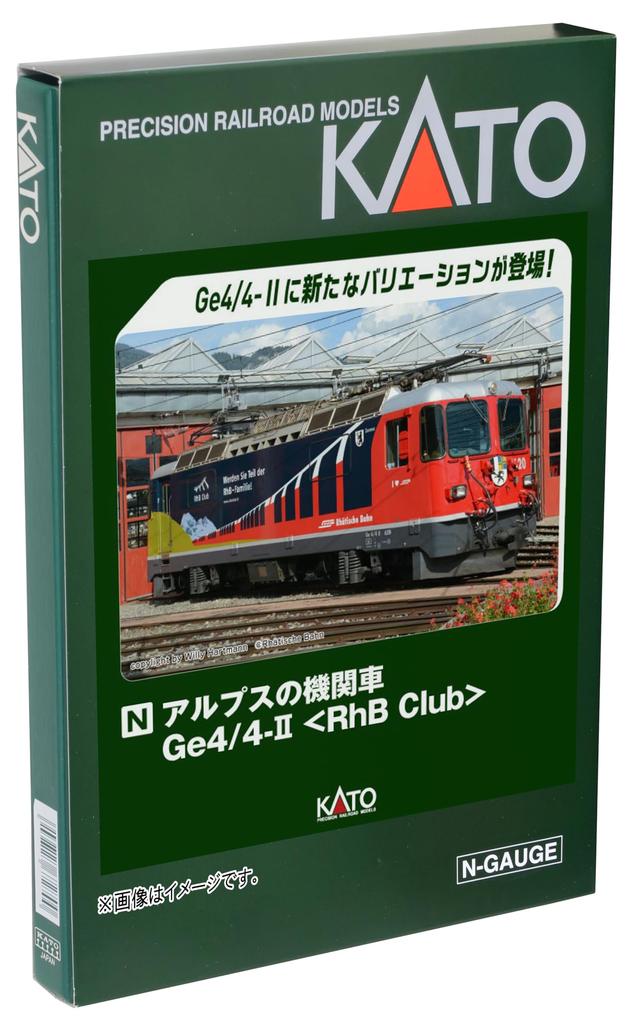 KATO N-образный локомотив Alps Ge44-II RhB Club 3102-4 железнодорожная модель электровоза