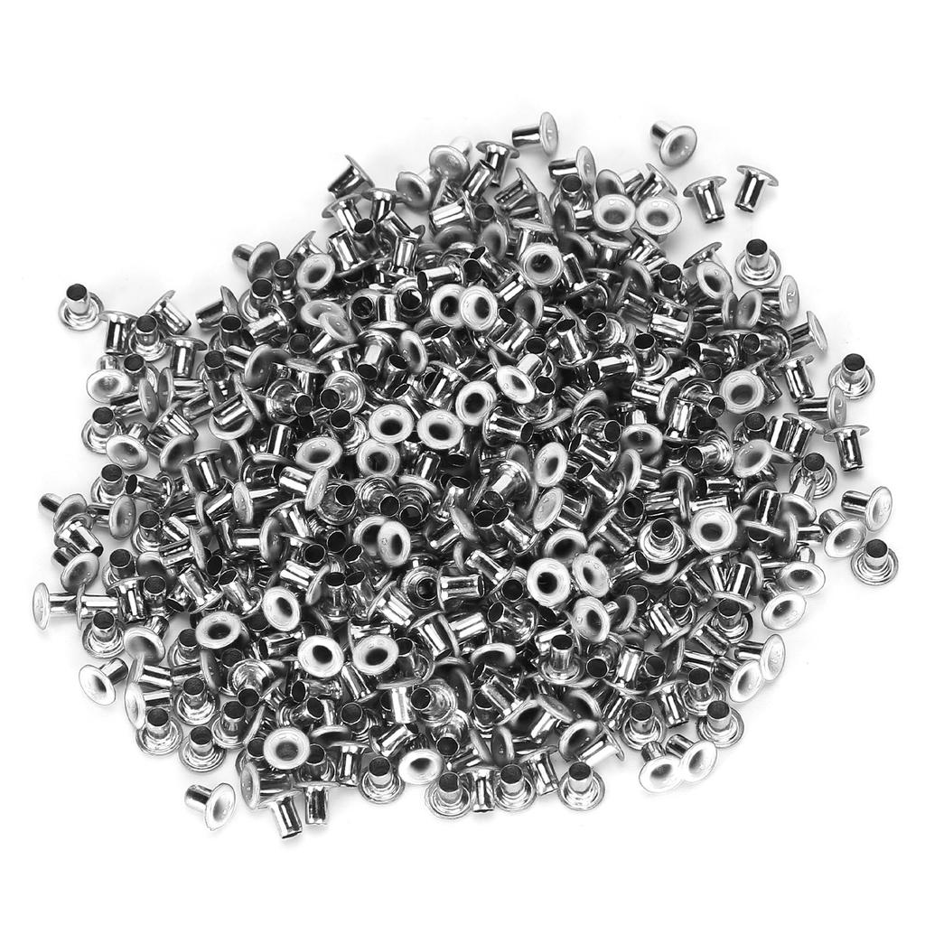 500Pcs Brass Eyelets 2mm Inner Hole Colorful Grommets Kit for Clothing Shoes Bag DIY CraftsWhite