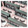 Бесплатный Образец Индивидуальные Ресницы Веганские Ресницы из Искусственного Норки Полные Накладные Ресницы