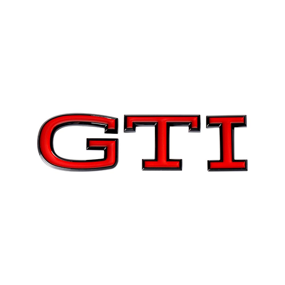 AABIN1 3D ABS GTI Emblem Car Body Tail Trunk Decoration Stickers Auto Accessories For Volkswagen VW Golf Polo Beetle Passat T-ROC Caddy