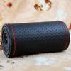 Microfiber Car Steering Wheel Cover Soft Leather Braid On The Steering-Wheel With Needle Thread DIY Car Decoration