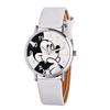 Детские часы Disney Mickey Cartoon Модные часы Ремешок из ПУ кожи Кварцевые часы Подарок на день рождения для студентов мальчиков и девочек