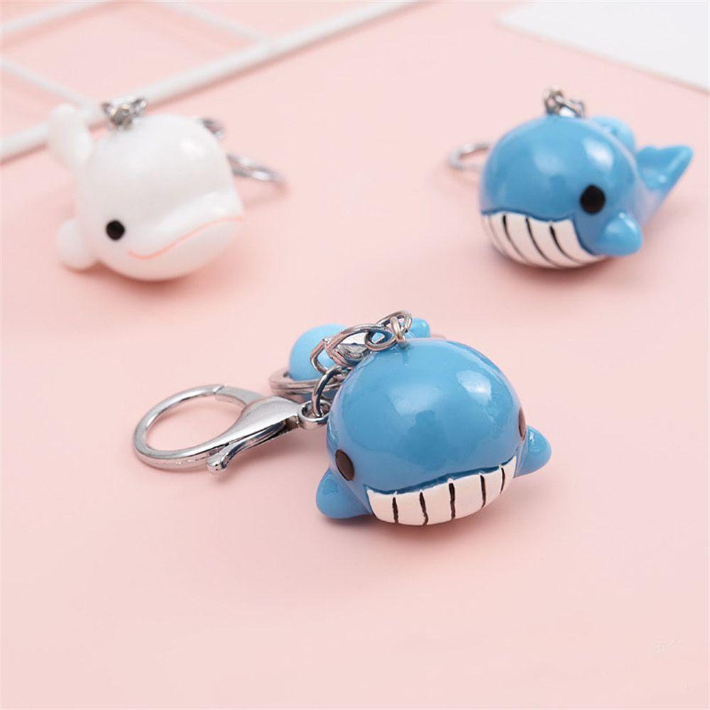 Accessories Backpack Pendant Resin Car Key Ring Dolphin Blue Whale Keychain Bag Pendant Keys Holder