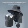 1pc Summer Breathable Detachable Sun Hat for Women Men Outdoor UV Protection Hunting Bucket Cap for Hiking Camping Visor