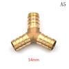 Латунный колючий Y-образный соединительный соединительный фитинг для шланга для подачи воздуха и топлива