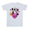 Disney Mens Love Mickey & Minnie Mouse Hearts Cotton T-Shirt