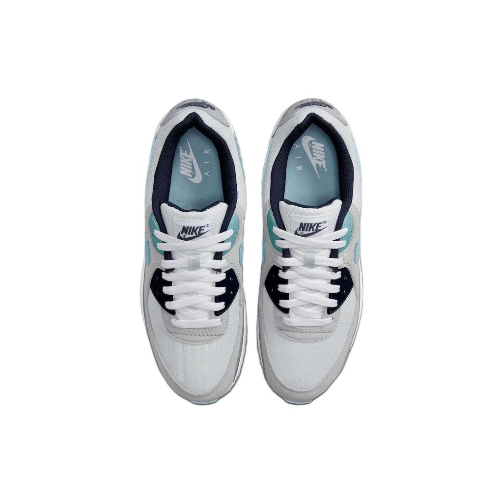 Nike Air Max 90 Pure Platinum Worn Blue Men Sneakers Grey Obsidian Wolf-Grey DM0029-003