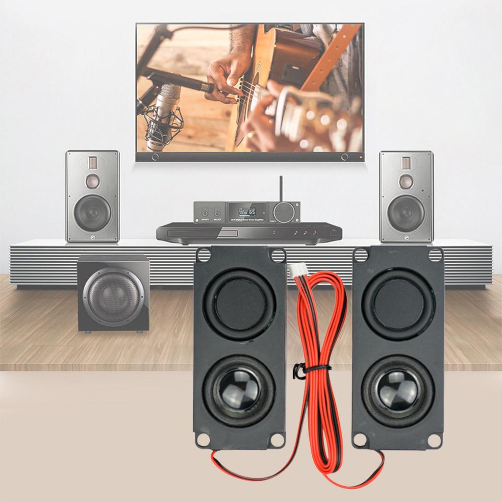 2pcs Audio Speaker Single Diaphragm Bass Computer Speaker DIY for Home Theater 10045 LED TV Speaker Audio System