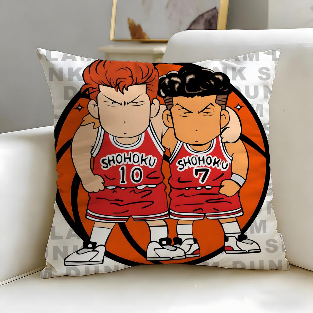 Классический аниме-чехол для подушки Slam Dunk – Мягкий, легко стирается, универсальный для дивана, кровати, путешествий и офиса