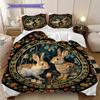 William Morris's Pastoral Flower Rabbit bedding, duvet cover, pillowcase, home decoration, birthday gift (1 * duvet cover+2 * pillowcase, coreless)