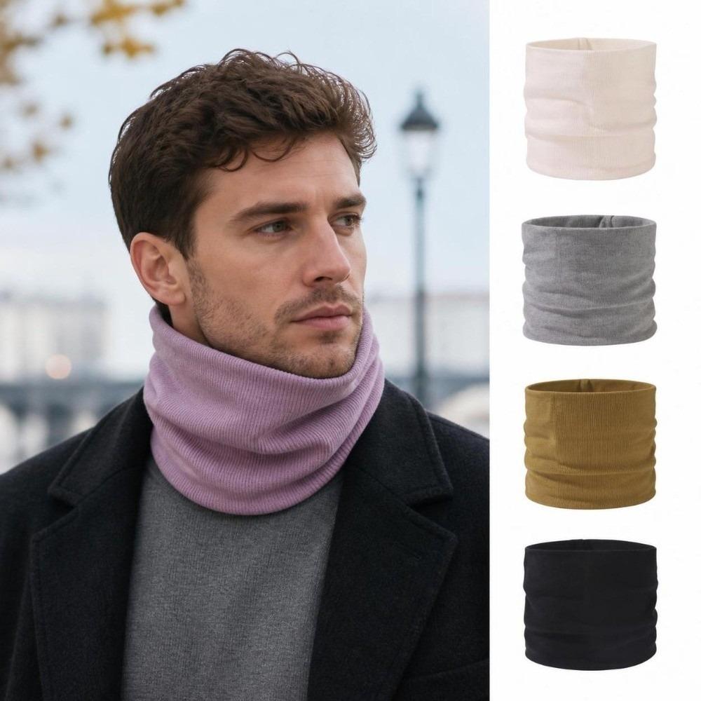 Stretch Neck Warmer Gaiter Tencel Windproof Neck Warmer  For Men Women Unisex