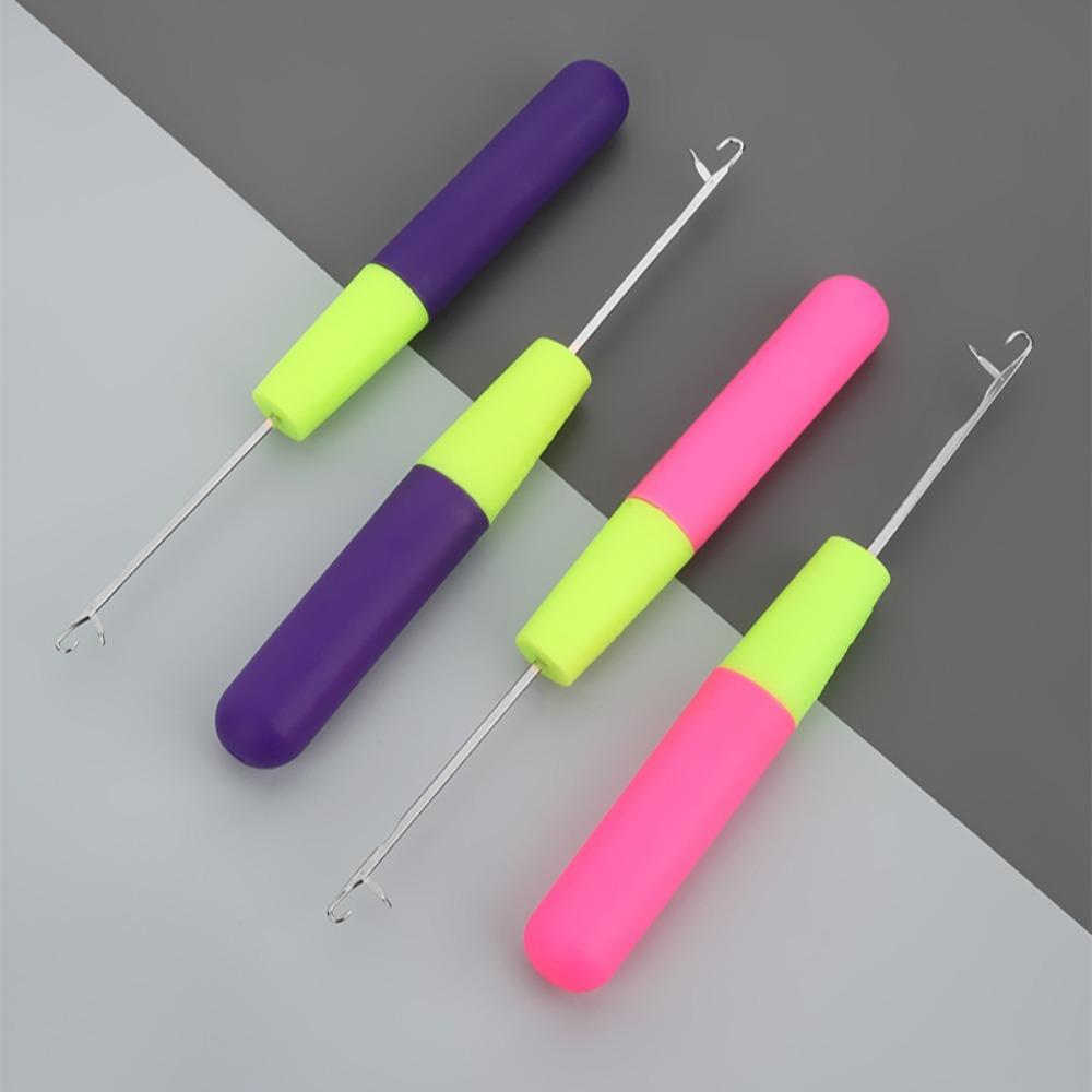 2шт пластиковая ручка дредлок крючком игла микро крючок крючок для плетения волос