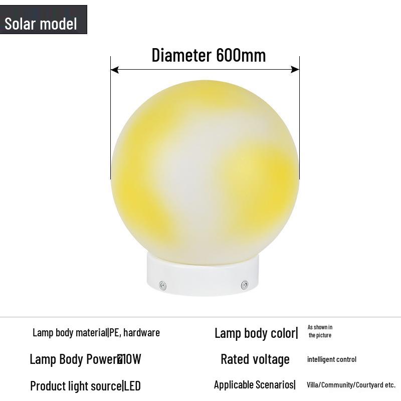 Solar Moon Light for Outdoor Courtyard Garden Landscaping