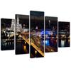 Five Piece Picture Canvas Print Cologne by Night