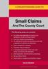 Книга A Straightforward Guide To Small Claims And The County Court