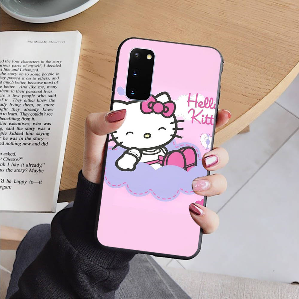 AH43 Hello Kitty черный чехол для Xiaomi Poco X6 M5 M6 F5 F6 F1 C65 C55 C50 C51 C40 Redmi Note 7 8 14C A3X 13C 12C 11 10A 9C Pro мягкий чехол
