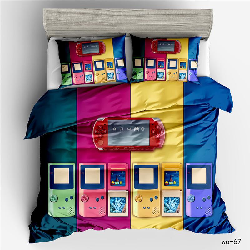 RunGrape Пододеяльник Постельное белье Комплект Двуспальный Полуторный Размер Квин Королевский Размер 240x220 Скандинавское Покрывало 150 Евро Постельное белье Игра Постельные принадлежности 200x200