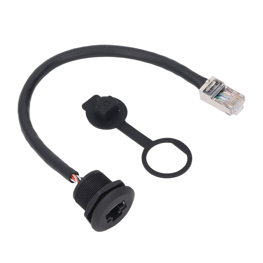 8 Pin Female Connector Cable E13 Thread To RJ45 8 Pin Male Straight Head Unshielded PVC Connector Ca