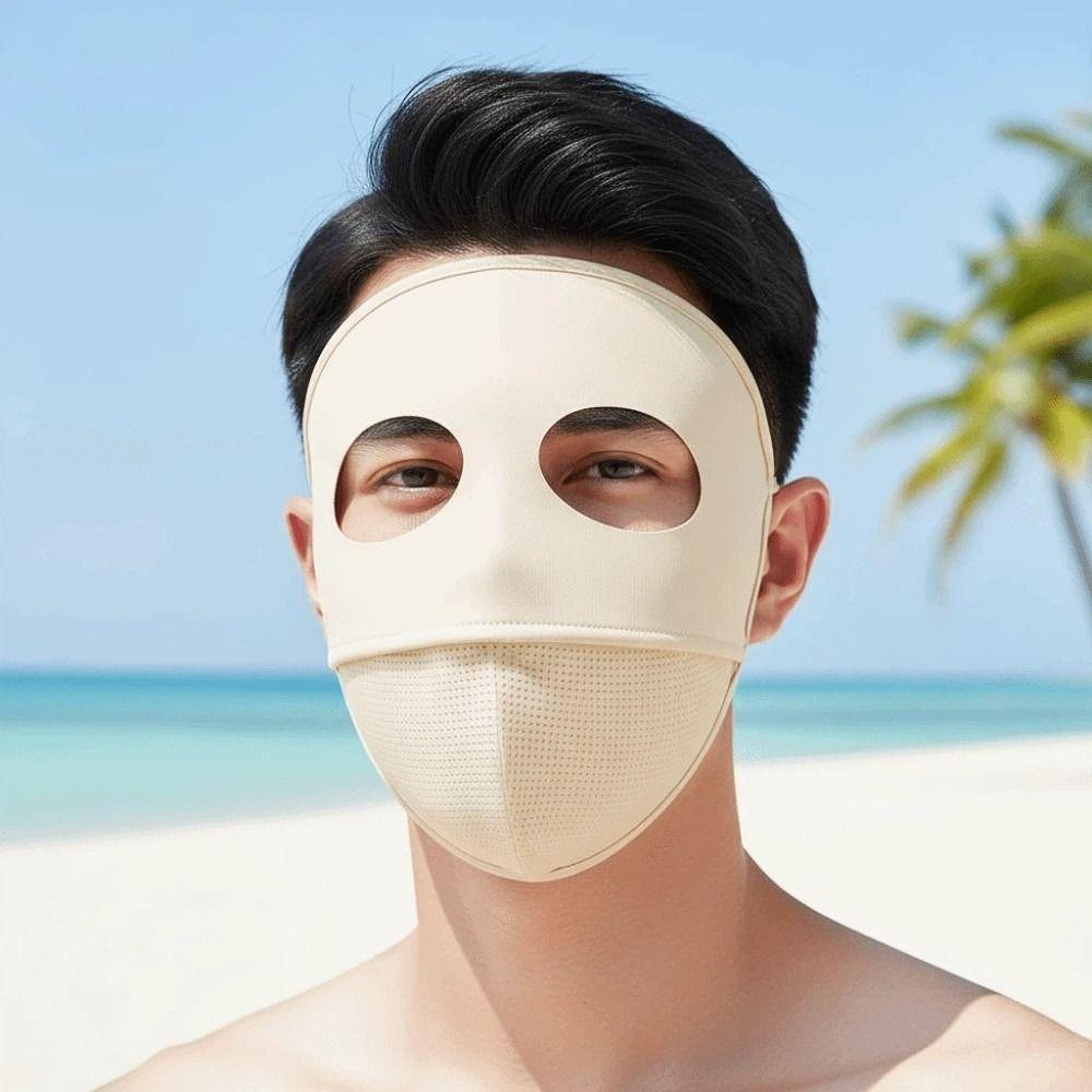 Traceless Ice Silk Face Clothing Polyester UV Protection Mask Comfortable Sunscreen Mask Outdoor