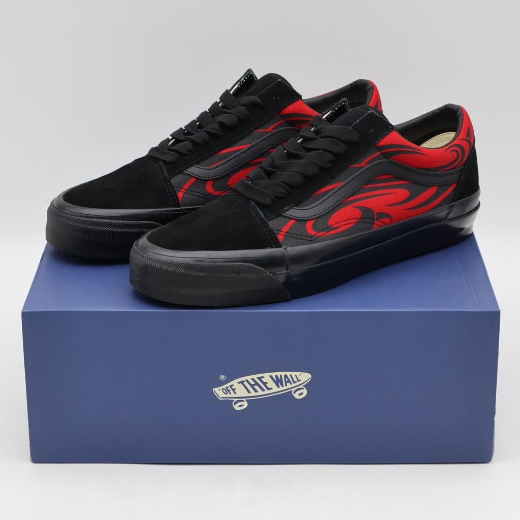 VN000D56458 Vans Premium Old Skool Y2K Пламя Черный Красный (Мужской)