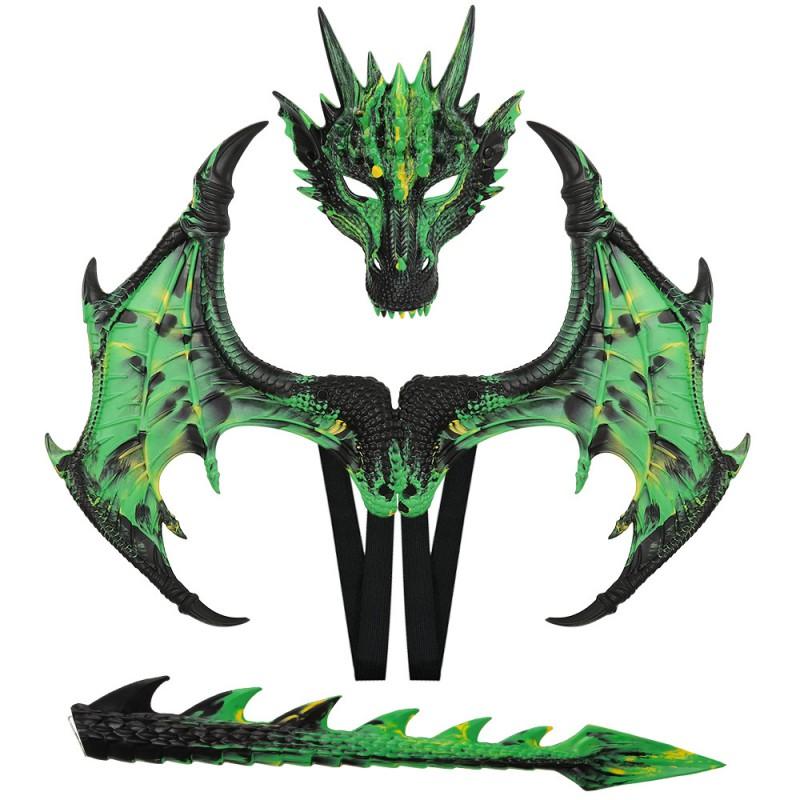Halloween Dragon Costume Set Lightweight Colorful Cosplay Accessory Party Photography Dance Event