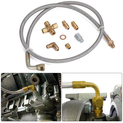 36 дюймов 1/8 NPT 4AN T3 T4 T3/T4 T04E T70 T66 T67 GT35 GT45 Турбо-линия подачи масла Линия возврата масла Линия слива масла Комплект
