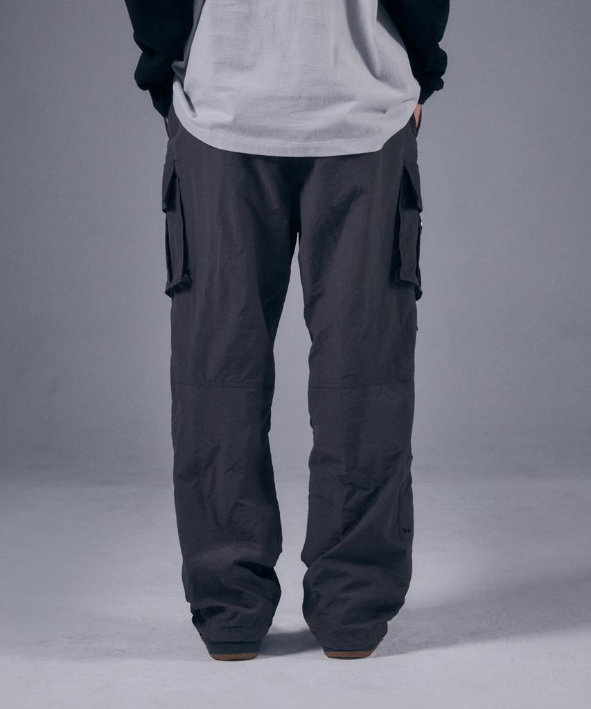VISION STREETWEAR Vsw Parachute Cargo Pants Charcoal