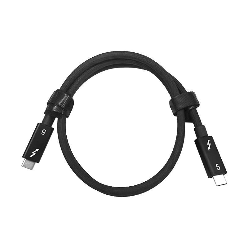 Кабель Thunderbolt 5 Type-C: 80 Гбит/с, поддержка дисплея 16K, зарядка 240 Вт, совместимость с Thunderbolt 4.