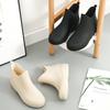 Flats Non-slip Rain Boots Women Waterproof Winter Warm Round Toe Shoes Waterproof Galoshes Rain Boots