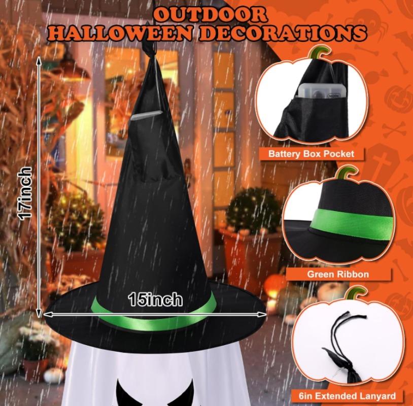 1-2 шт. Хэллоуин Светящаяся Тыква Волшебник Подвесной Реквизит для Детей В помещении На улице Оформление Сцены для Вечеринки Аксессуары