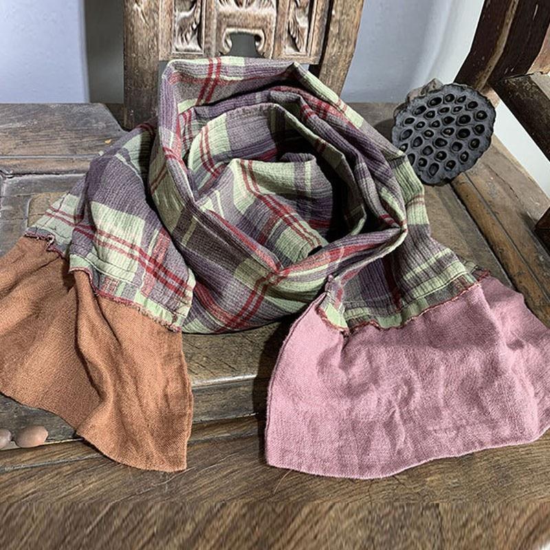 Johnature Осенне-зимний хлопковый льняной удобный женский теплый длинный модный шарф