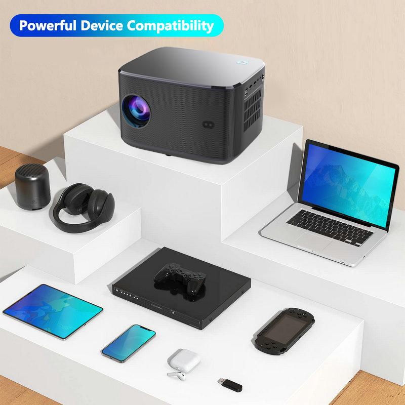 Vivicine Модернизированный A6 пылезащитный 1920x1080 WIFI Smart Bluetooth Android 9.0 1080p Full HD домашний кинотеатр видеопроектор