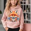 Kids Hoodies 3D Print Cartoon Fox Streetwear Boys Girls Unisex Sweatshirts Oversized Hoodie Kawaii Pullovers Tracksuits Clothing